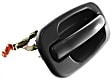Front and Rear, Driver and Passenger Side Exterior Door Handles, Textured Black, Front - with Key Hole, Rear - without Key Hole