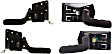 2000-2004 Chevrolet Silverado 2500 - Front and Rear, Driver and Passenger Side Interior Door Handles, Textured Black, without Door Lock Hole, without Bezel, 4-Door, Sport Utility
