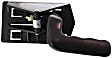 Front, Driver and Passenger Side Interior Door Handles, Textured Black, without Door Lock Hole, 4-Door, Sport Utility