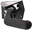 Front, Driver and Passenger Side Interior Door Handles, Textured Black, without Door Lock Hole, 4-Door, Sport Utility