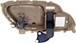 Front and Rear, Passenger Side Interior Door Handles, Beige bezel with primed lever, With door lock button