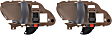 Front and Rear, Driver Side Interior Door Handles, Beige bezel with primed lever, With door lock button