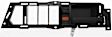 1988-1994 Chevrolet K1500 - Front and Rear, Driver and Passenger Side Interior Door Handles, Black, With door lock button