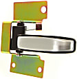 Front, Driver and Passenger Side Interior Door Handles, Chrome, Without Door Lock Hole