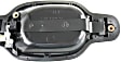 Front, Driver and Passenger Side Exterior Door Handles, Textured Black, Driver Side - With Key Hole; Passenger Side - Without Key Hole