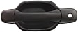 Front, Driver and Passenger Side Exterior Door Handles, Textured Black, Driver Side - With Key Hole; Passenger Side - Without Key Hole