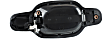 Front, Driver and Passenger Side Exterior Door Handles, Textured Black, Driver Side - With Key Hole; Passenger Side - Without Key Hole
