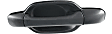 Front, Driver and Passenger Side Exterior Door Handles, Textured Black, Driver Side - With Key Hole; Passenger Side - Without Key Hole