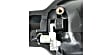 Front, Driver and Passenger Side Exterior Door Handles, Textured Black, Driver Side - With Key Hole; Passenger Side - Without Key Hole