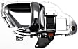Front or Rear, Driver and Passenger Side Interior Door Handles, Chrome, With door lock button