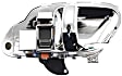 Front or Rear, Driver and Passenger Side Interior Door Handles, Chrome, With door lock button