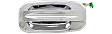 Front and Rear, Driver and Passenger Side Exterior Door Handles, Chrome, Front Driver and Passenger Side - With Key Hole; Rear Driver and Passenger Side - Without Key Hole
