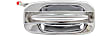 Front and Rear, Driver and Passenger Side Exterior Door Handles, Chrome, Front Driver and Passenger Side - With Key Hole; Rear Driver and Passenger Side - Without Key Hole