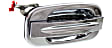 Front and Rear, Driver and Passenger Side Exterior Door Handles, Chrome, Front Driver and Passenger Side - With Key Hole; Rear Driver and Passenger Side - Without Key Hole
