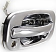 Front, Driver and Passenger Side Chrome Exterior Door Handle, With Key Hole