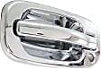 Front, Driver and Passenger Side Exterior Door Handles, Chrome, Driver Side - With Key Hole; Passenger Side - Without Key Hole