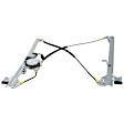 Front, Driver and Passenger Side Power Window Regulator, With Motor
