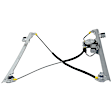 Front, Driver and Passenger Side Power Window Regulator, With Motor