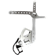Front, Driver and Passenger Side Power Window Regulator, With Motor