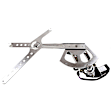 Front, Driver and Passenger Side Power Window Regulator, With Motor