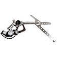 Front, Driver and Passenger Side Power Window Regulator, With Motor