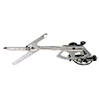 Front, Driver and Passenger Side Power Window Regulator, With Motor