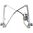 Front, Driver and Passenger Side Power Window Regulator, With Motor