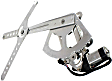 Front, Driver and Passenger Side Power Window Regulator, With Motor