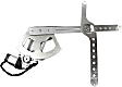Front, Driver and Passenger Side Power Window Regulator, With Motor