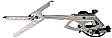 Front, Driver and Passenger Side Power Window Regulator, With Motor