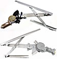 Sedan Front, Driver and Passenger Side Power Window Regulator, With Motor
