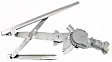 Sedan Front, Driver and Passenger Side Power Window Regulator, With Motor