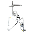 Front, Driver and Passenger Side Power Window Regulator, With Motor