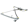 Front, Driver and Passenger Side Power Window Regulator, With Motor