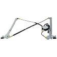 Front, Driver and Passenger Side Power Window Regulator, With Motor