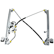 Front, Driver and Passenger Side Power Window Regulator, With Motor