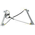 Front, Driver and Passenger Side Power Window Regulator, With Motor