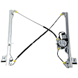 Front, Driver and Passenger Side Power Window Regulator, With Motor