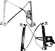 Front and Rear, Passenger Side Power Window Regulator, With Motor