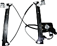 Front and Rear, Passenger Side Power Window Regulator, With Motor
