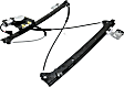 Front and Rear, Passenger Side Power Window Regulator, With Motor