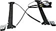 Front and Rear, Passenger Side Power Window Regulator, With Motor