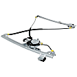 Front and Rear, Driver and Passenger Side Power Window Regulator, With Motor