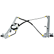 Front and Rear, Driver and Passenger Side Power Window Regulator, With Motor
