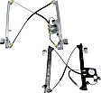 Front and Rear, Driver Side Power Window Regulator, With Motor