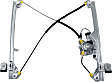 Front and Rear, Driver Side Power Window Regulator, With Motor
