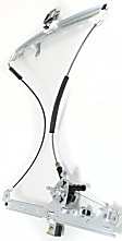 Front, Driver and Passenger Side Manual Window Regulator, Hand-Crank Type