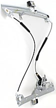 Front, Driver and Passenger Side Manual Window Regulator, Hand-Crank Type