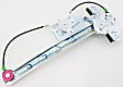Front And Rear, Passenger Side Power Window Regulator, Without Motor