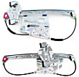 Front And Rear, Driver Side Power Window Regulator, Without Motor